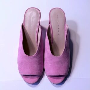 Loeffler Randall - Corinne Open-Toe Slide Heeled Sandals in peony shade